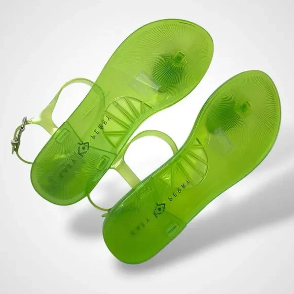 Katy Perry The Geli Flat Sandal Avocado Women's Size 9 Green Jellies - Picture 5 of 7